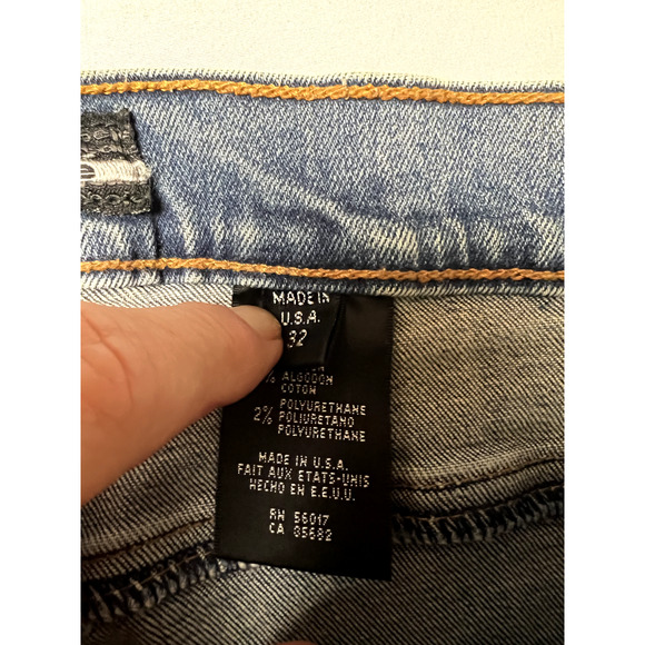 Vtg Bebe Jeans Womens Size 32 Mid Rise Flare Seamed Sandblast Wash Y2K USA Retro - Picture 5 of 10